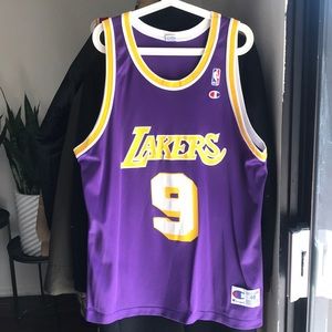 Champion Lakers Van Exel Jersey
